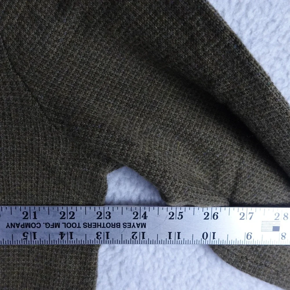 Polo Ralph Lauren Mens Olive Green 100%‎ Merino Wool Mock Neck Sweater Size M